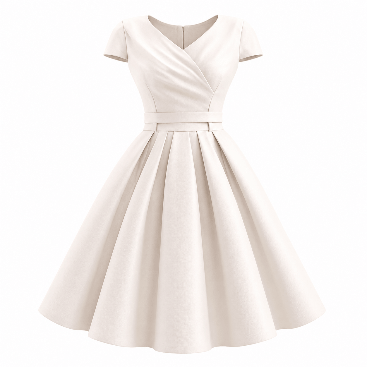 Elegant Womens White Party Dress Elegant Women's White Party Dress - Image 1