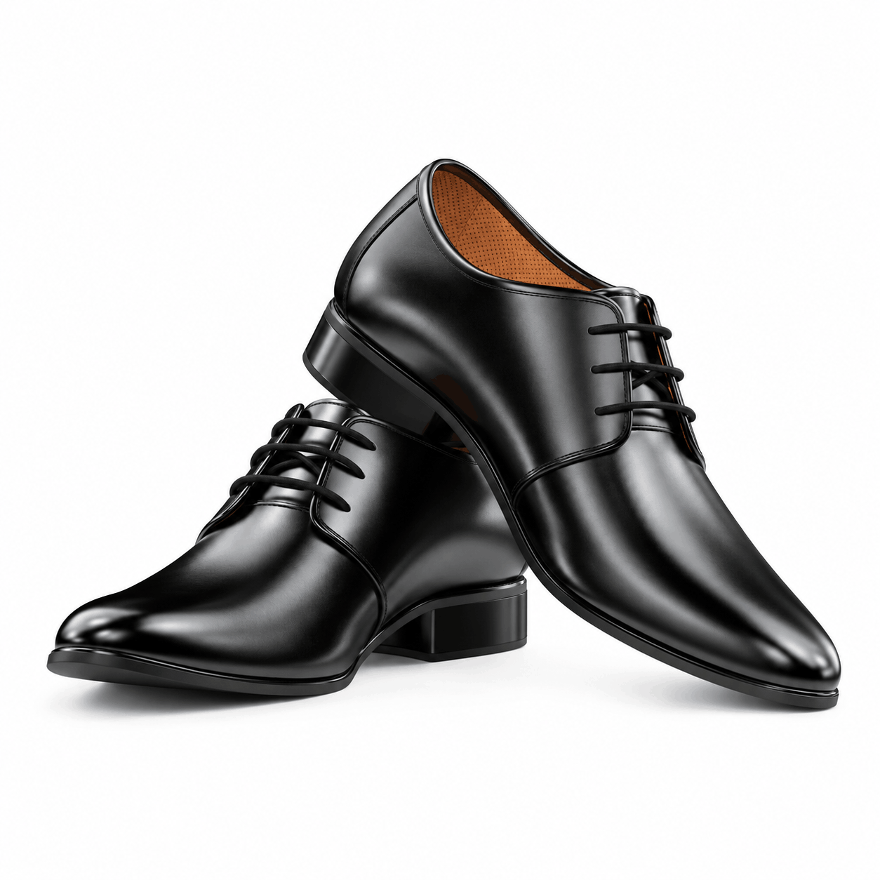 Mens Classic Black Formal Shoes Men's Classic Black Formal Shoes - Image 1